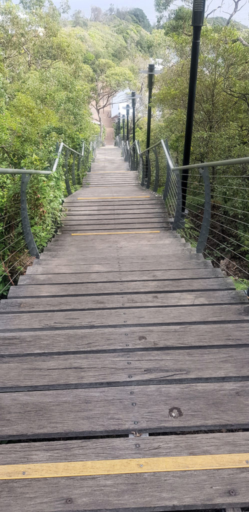 The Stairs Down to Q Station