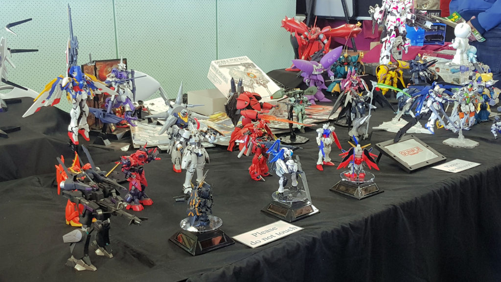 Gundam Models at the Our Town Model Fair Newcastle