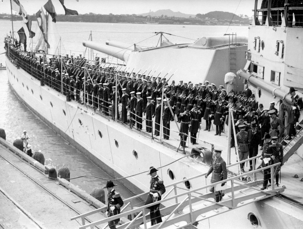 HMS Renown Prince of Wales arrives in Auckland Royal Tour 1920 1