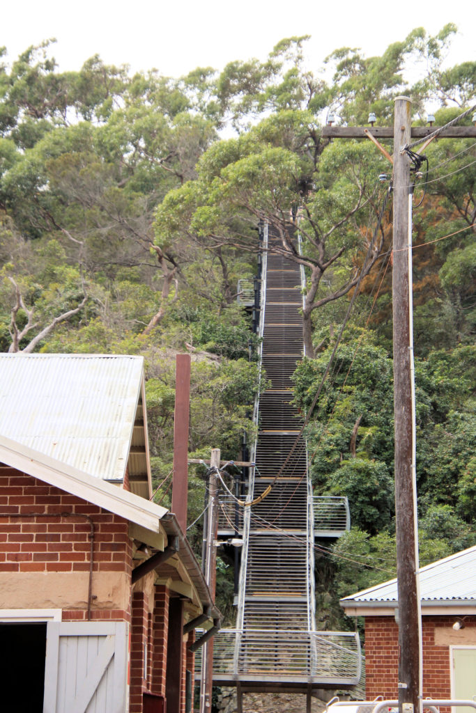 The Stairs Down to Q Station