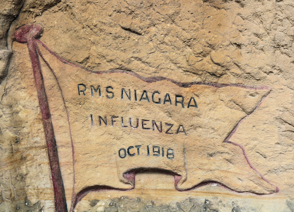 RMS Niagara Carving North Head Quarantine Station