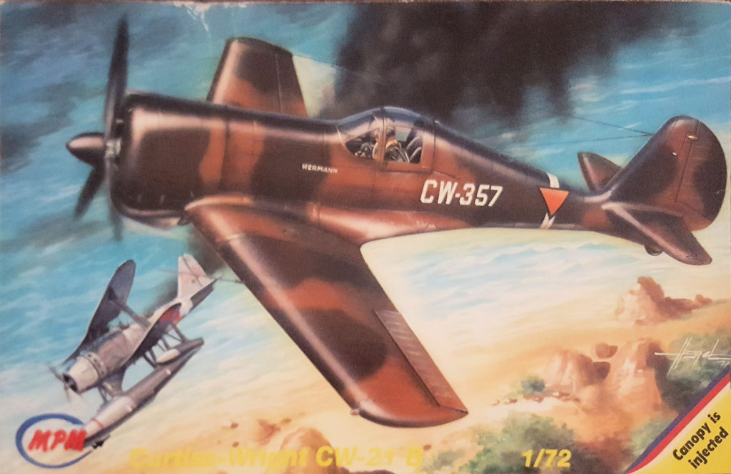 Curtiss-Wright CW-21 Scale Model Kit by MPM 1/72 Scale