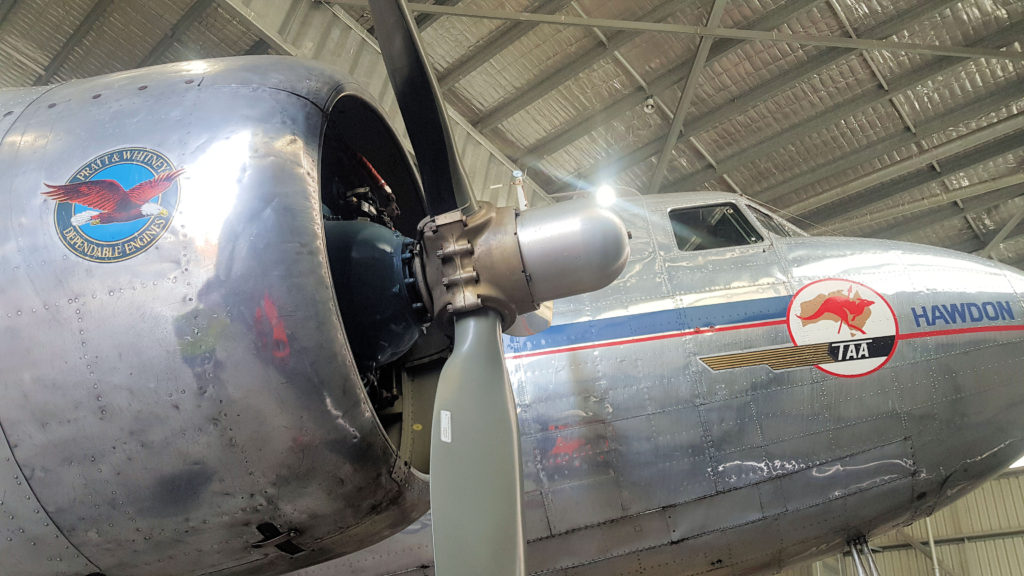 Douglas DC-3 in TAA Colours at HARS Aviation Museum