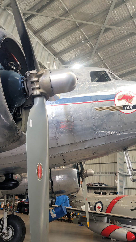 Douglas DC-3 in TAA Colours at HARS Aviation Museum