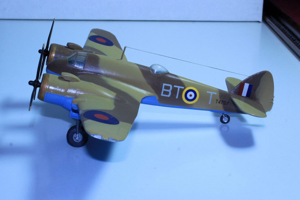 Bristol Beaufighter Mk. IC Scale Model by High Planes 1:72 Scale RAF 252 Sqn BTT T4767 based at LG299 Idku Egypt Mar 1942