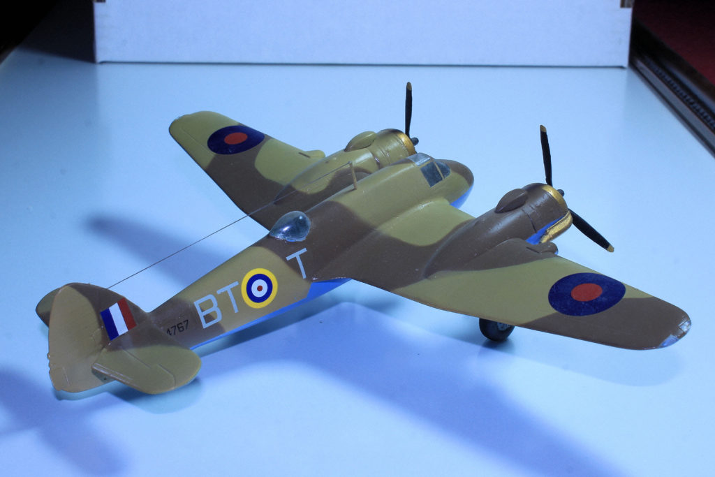 Bristol Beaufighter Mk. IC Scale Model by High Planes 1:72 Scale RAF 252 Sqn BTT T4767 based at LG299 Idku Egypt Mar 1942