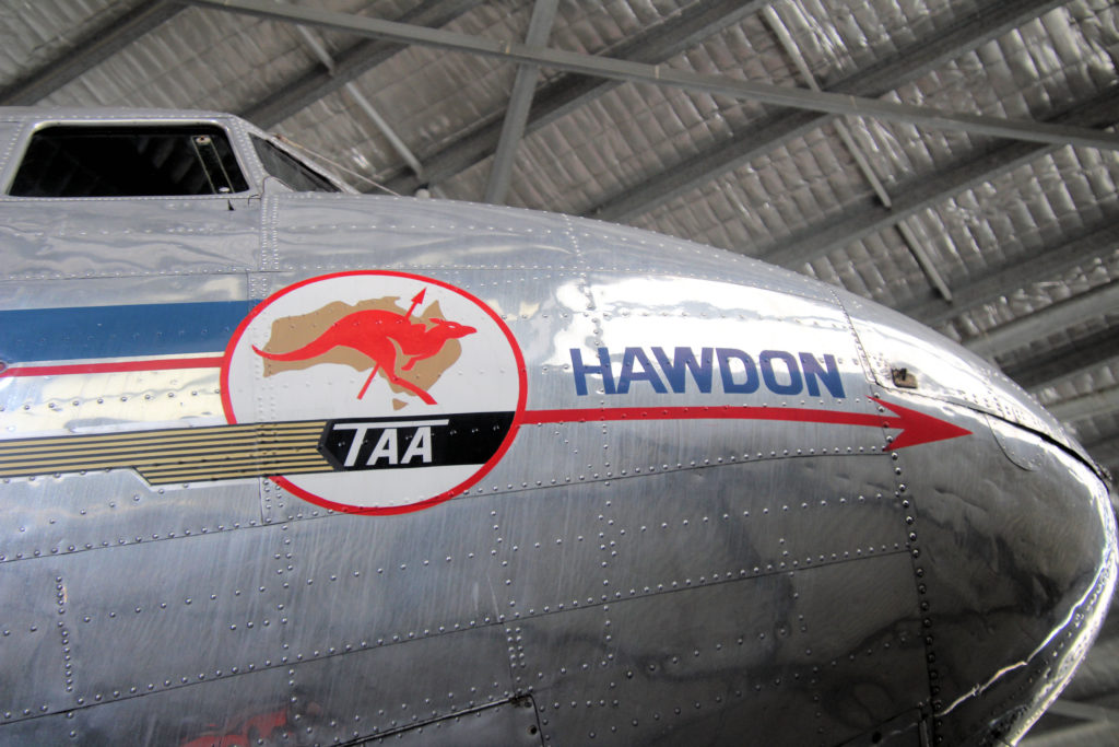 Douglas DC-3 in TAA Colours at HARS Aviation Museum