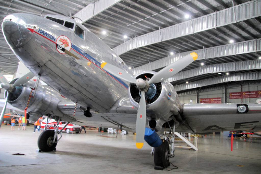 Douglas DC-3 in TAA Colours at HARS Aviation Museum