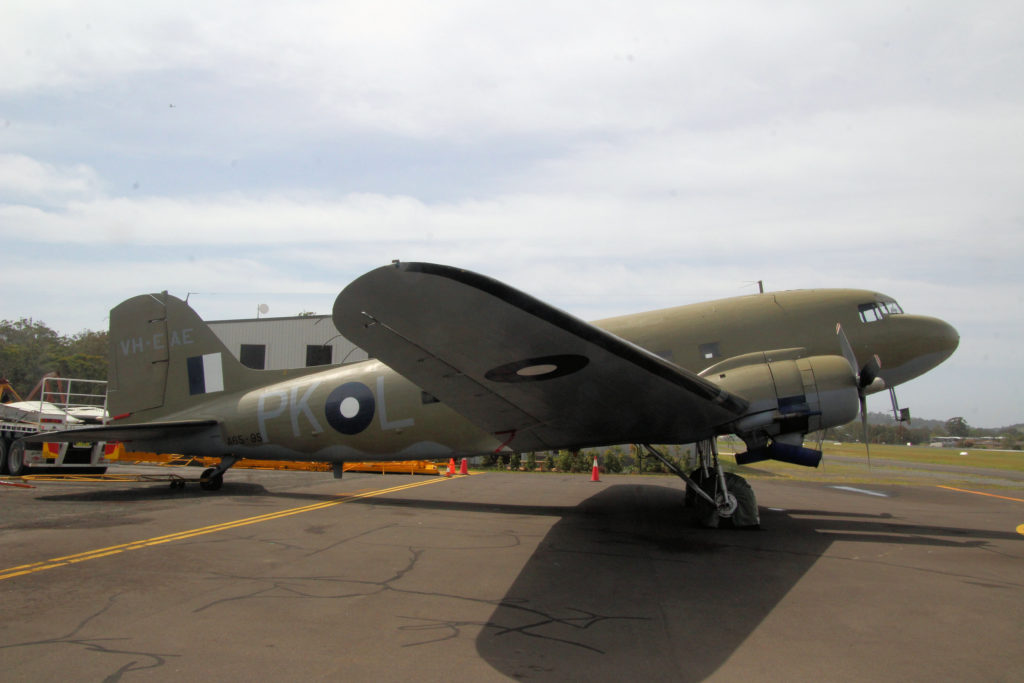 Douglas C-47 Dakota A65-95 VH-EAE in its Original 38 Squadron WW2 Colours PK-L