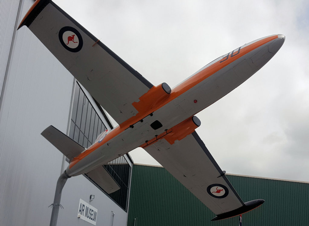 RAAF Aeromacchi MB 326 A7-030 in the Aerobatics Roulettes Colours