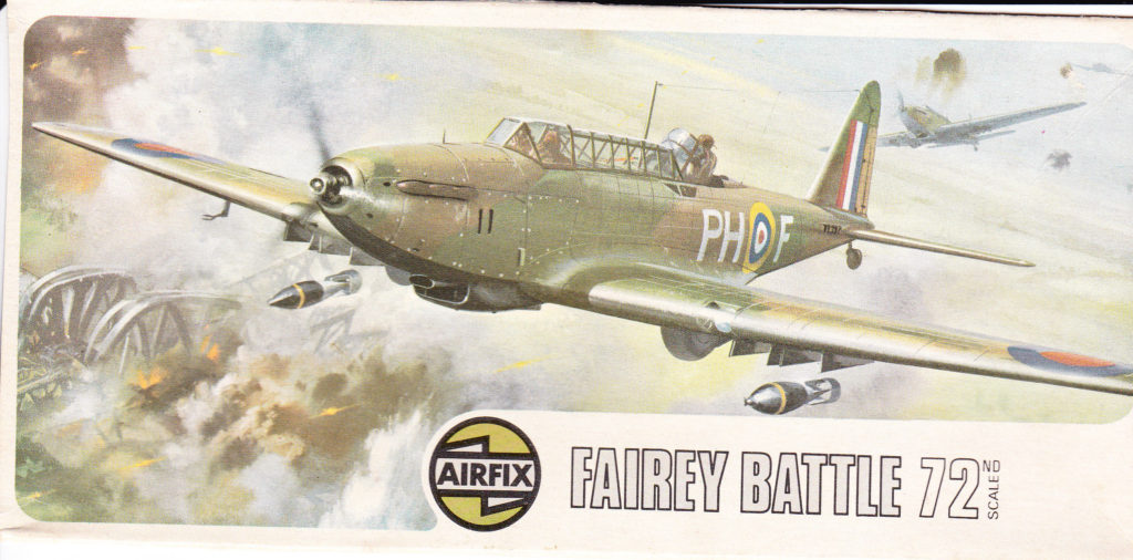 Fairey Battle 1/72 Scale Model Airfix Box Art