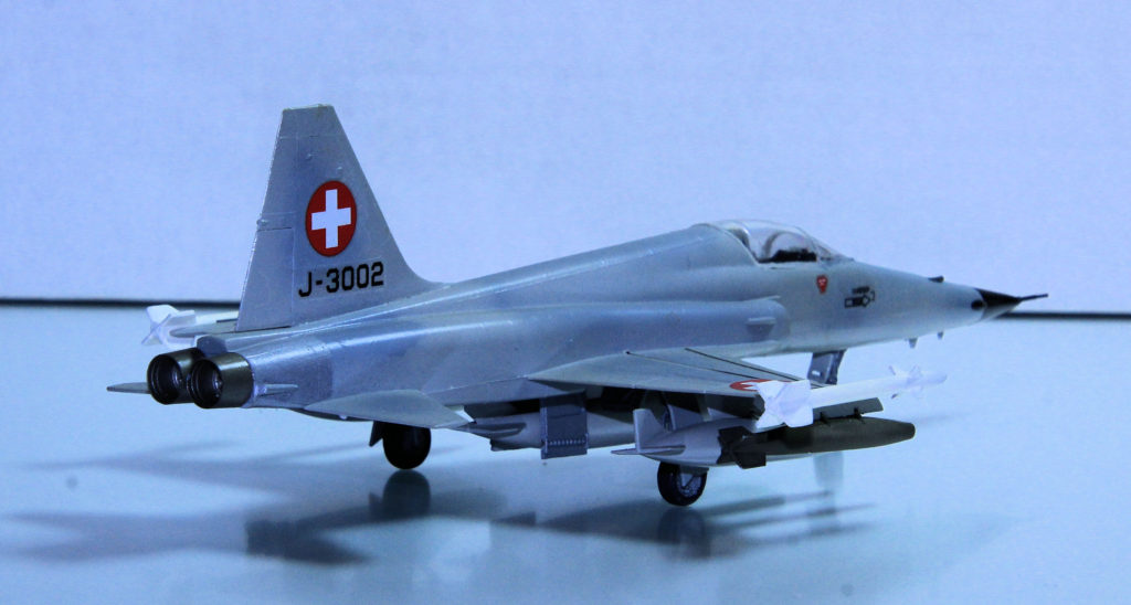 Northrop F-5E Tiger II J-3002 of the Swiss Air Force. Model Kit by Italeri 1/72 Scale