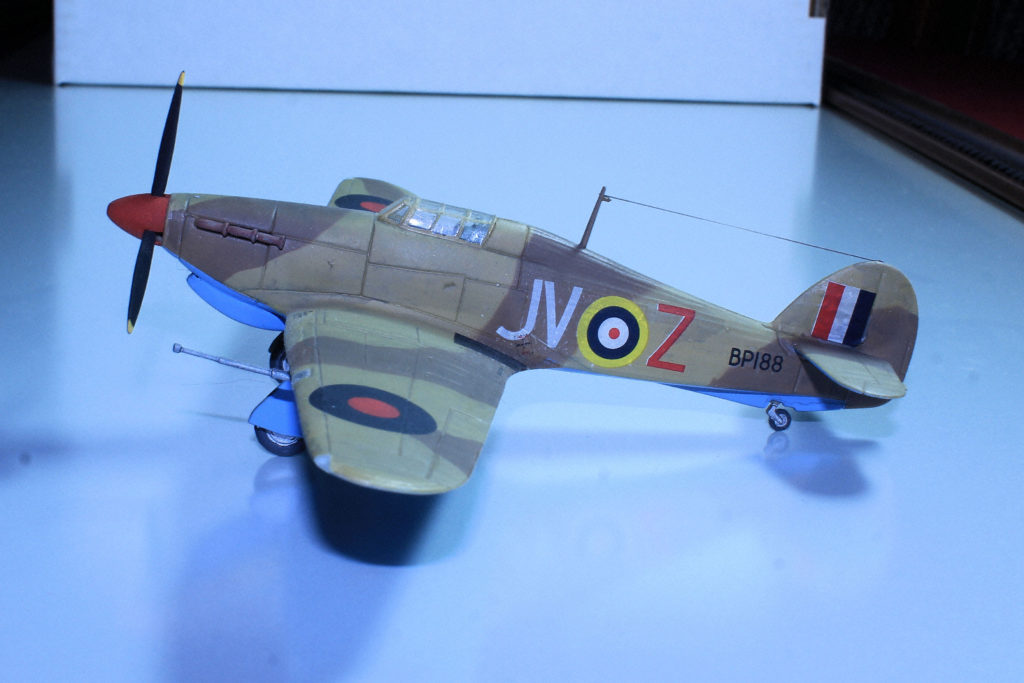 Hawker Hurricane JV-Z BP188 Mk IID 6 Sqn RAF Western Desert July 1942 Matchbox 1/72 Scale Model