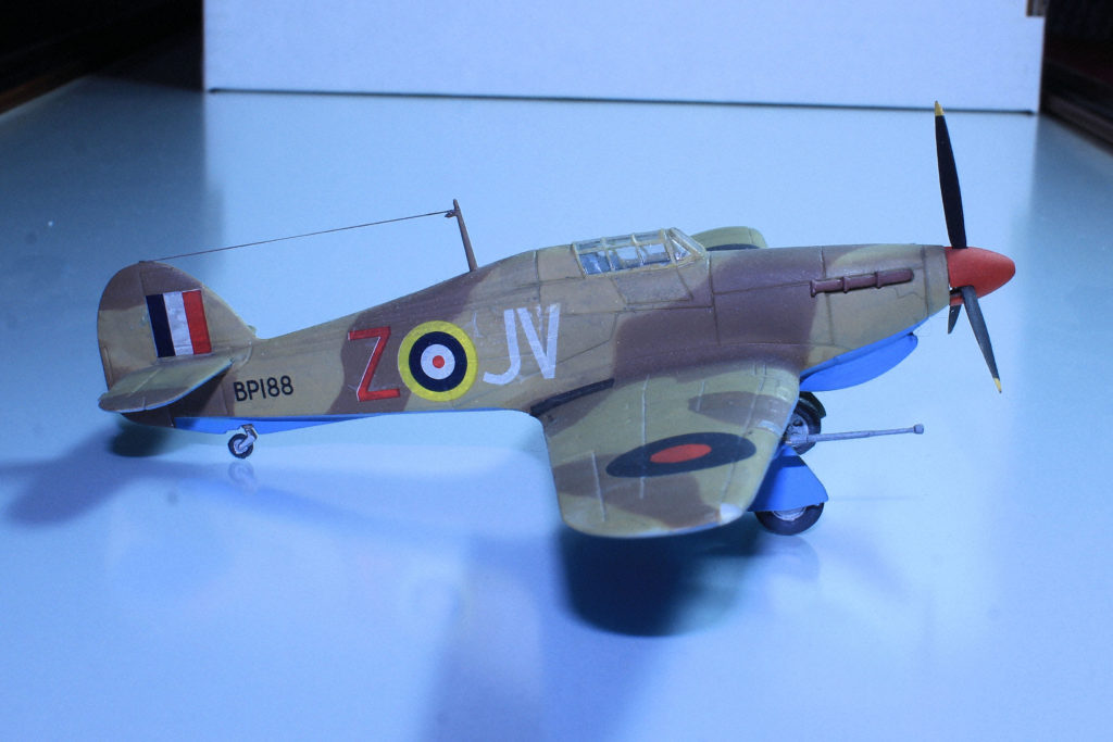 Hawker Hurricane JV-Z BP188 Mk IID 6 Sqn RAF Western Desert July 1942 Matchbox 1/72 Scale Model