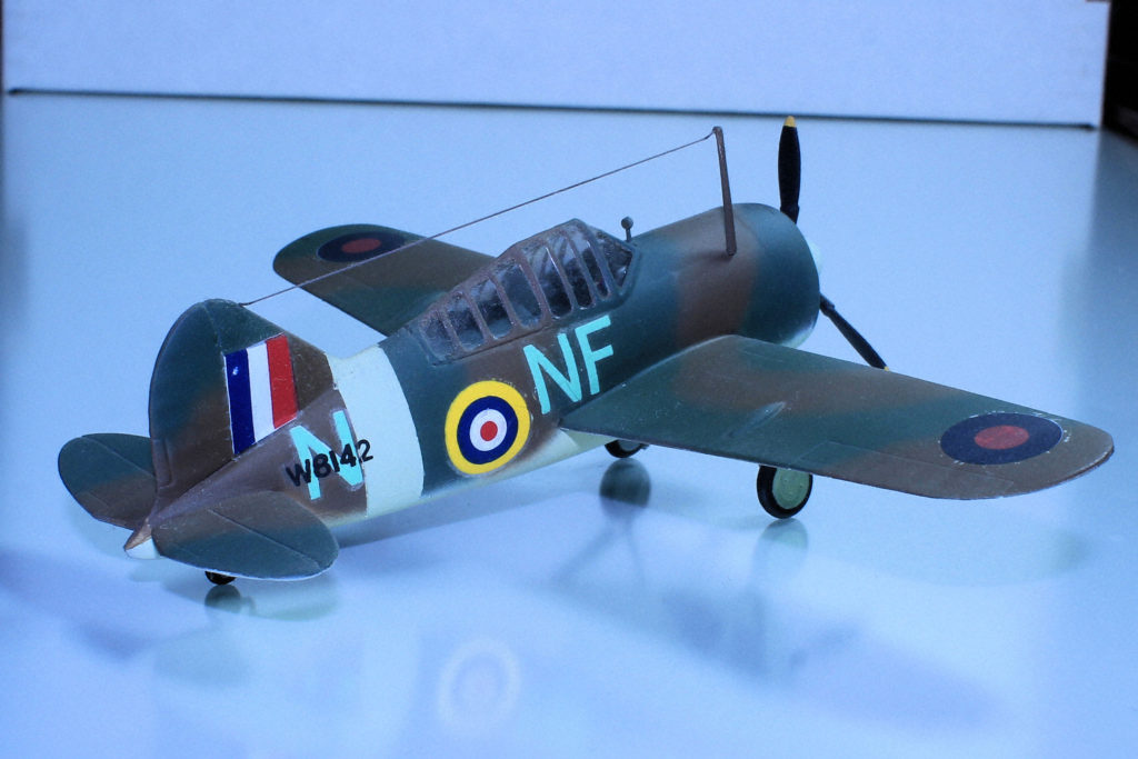 Brewster Buffalo W8142 NF-N 488 Sqn RNZAF Kallang Singapore Oct 1942 Matchbox 1/72 Scale Model