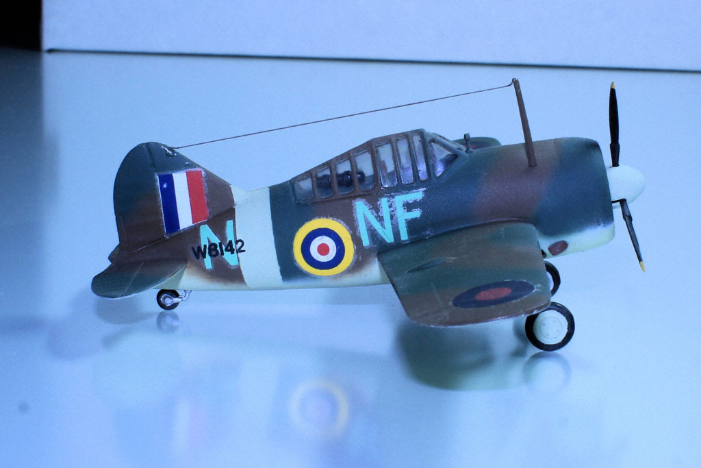 Brewster Buffalo W8142 NF-N 488 Sqn RNZAF Kallang Singapore Oct 1942 Matchbox 1/72 Scale Model