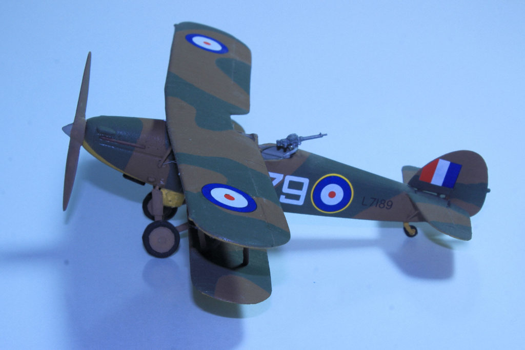 Hawker Hind L7189, No.1 FTS, RAF, Netheravon, 1940 1/72 Scale Model by AZ Models