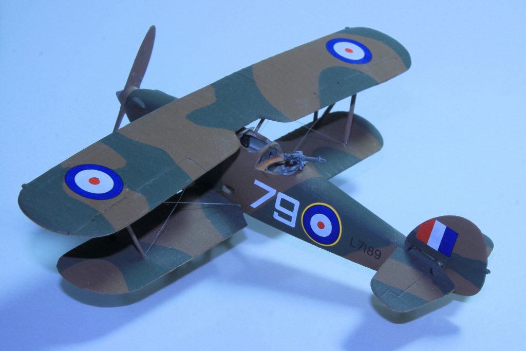 Hawker Hind L7189, No.1 FTS, RAF, Netheravon, 1940 1/72 Scale Model by AZ Models