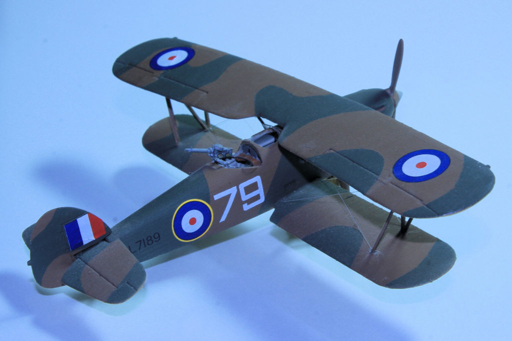 Hawker Hind L7189, No.1 FTS, RAF, Netheravon, 1940 1/72 Scale Model by AZ Models