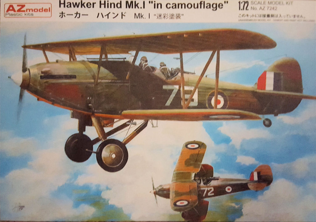 Hawker Hind 1/72 Scale Model by AZ Models Box Art