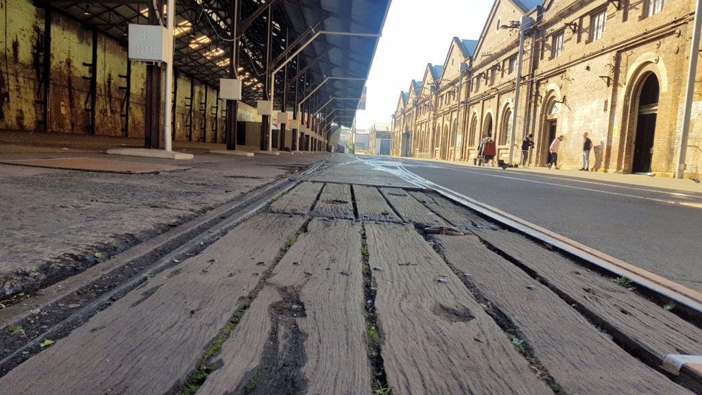 Carriageworks Building and Rail Lines