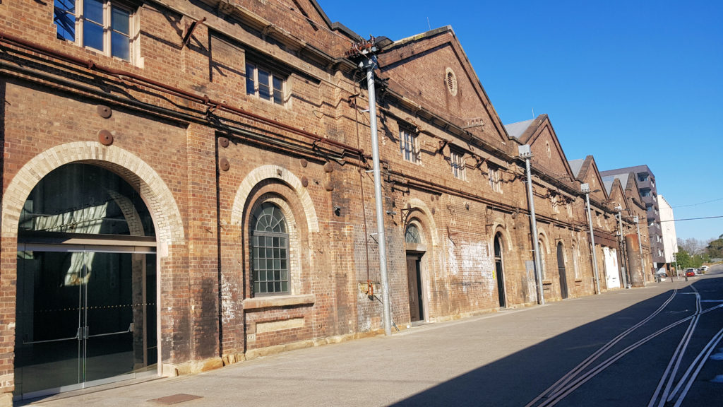 Carriageworks Building and Rail Lines