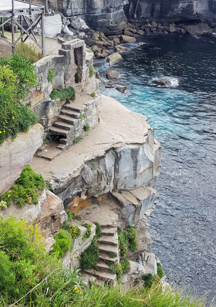 Stairs on the Diamond Bay Cliffs