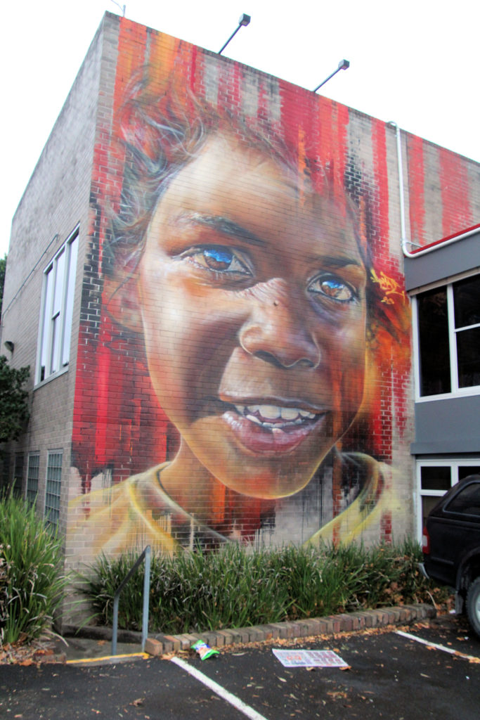 Aboriginal Child - Street Art Nowra