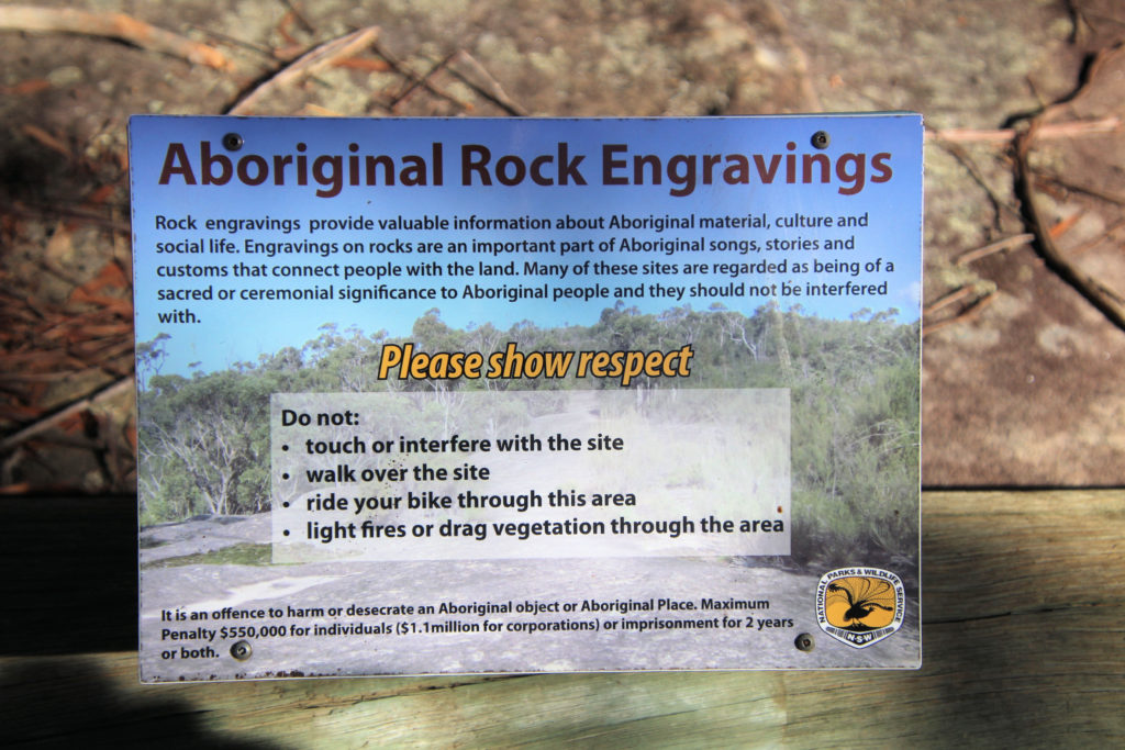 Aboriginal Rock Engravings Sign