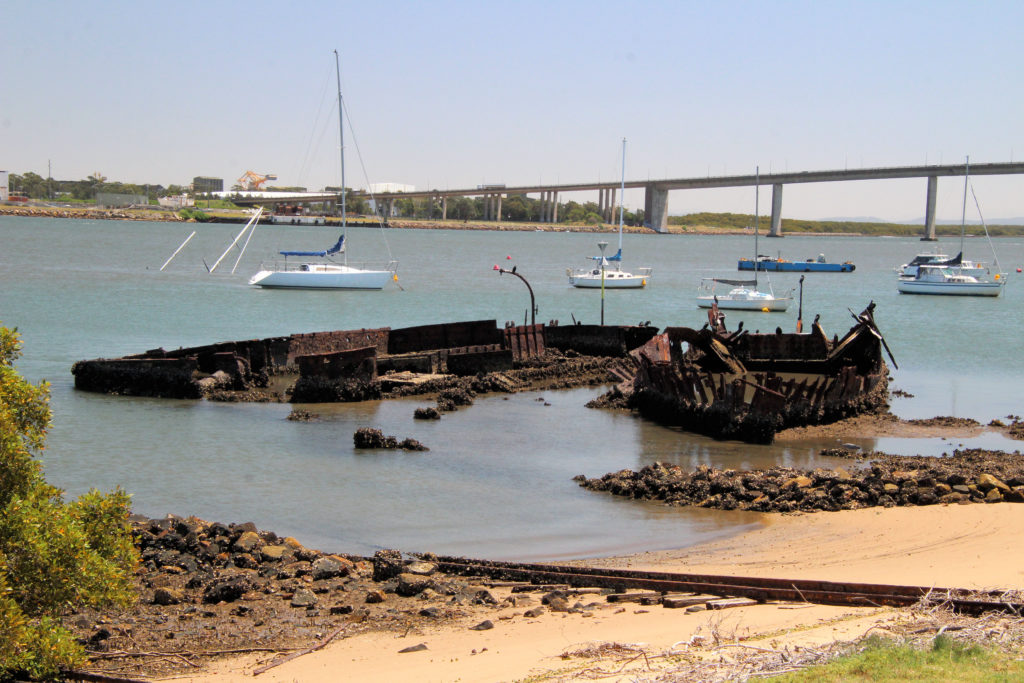 The Wrecks of the Kate Tatham (R) and Sylvan (L)