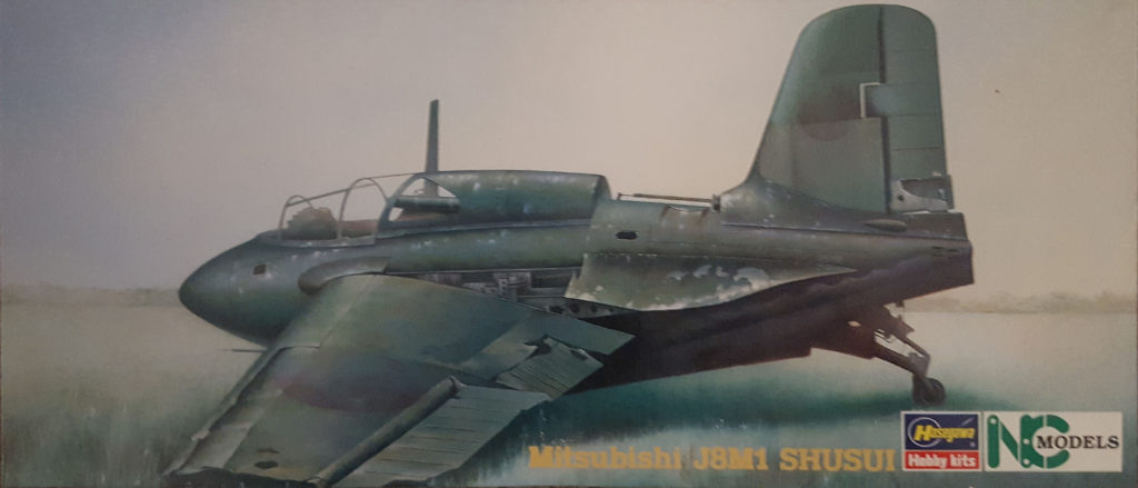 Mitsubishi J8M1 Shusui 1/72 Scale Model Box Art by Hasegawa