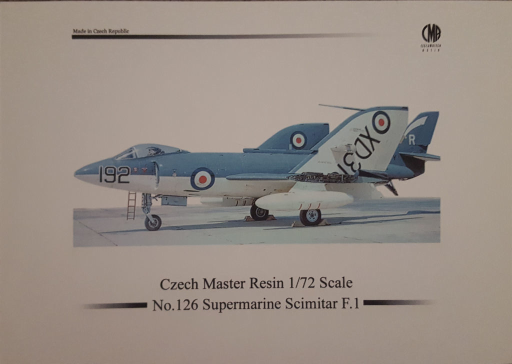 Supermarine Scimitar F.1 Box Art 1/72 Scale Model by CMK