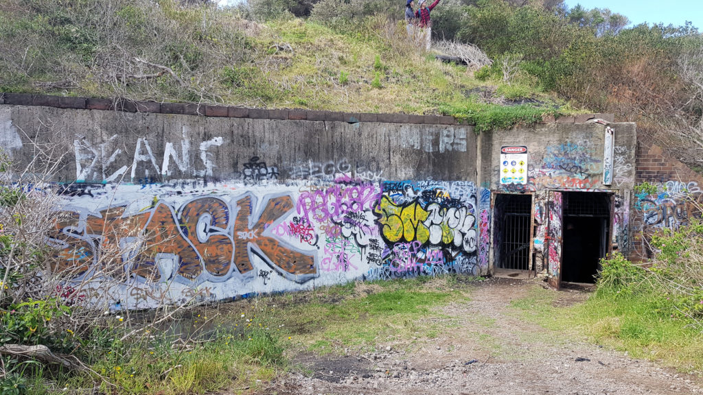 Entrance to the No. 2 Gun Position Tunnel