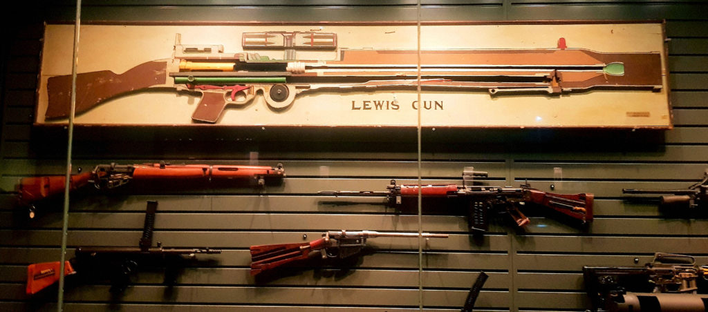 Weapons Display at the Australian Army Infantry Museum