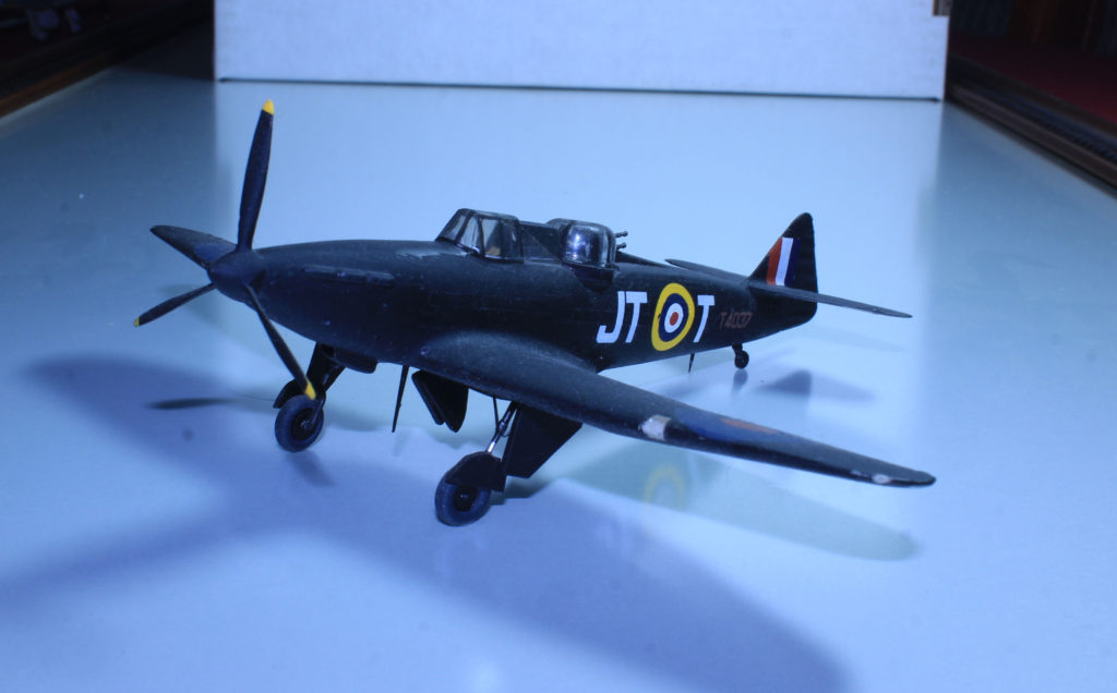 Boulton Paul Defiant of 256 Sqn JT-T RAF Catterick Dec 1940 1/72 Scale Model by Airfix