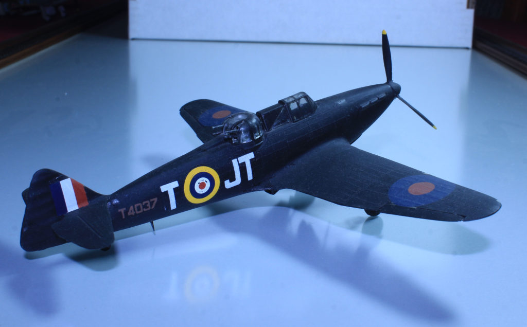 Boulton Paul Defiant of 256 Sqn JT-T RAF Catterick Dec 1940 1/72 Scale Model by Airfix