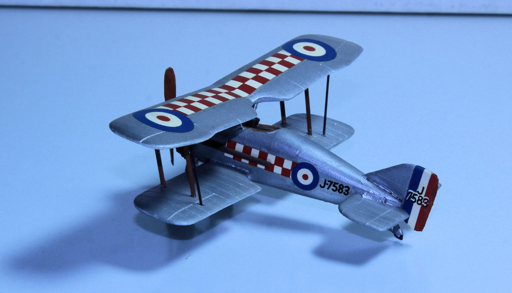 Gloster Grebe J7583 of 56 Sqn RAF 1/72 Scale Model By Merlin Models