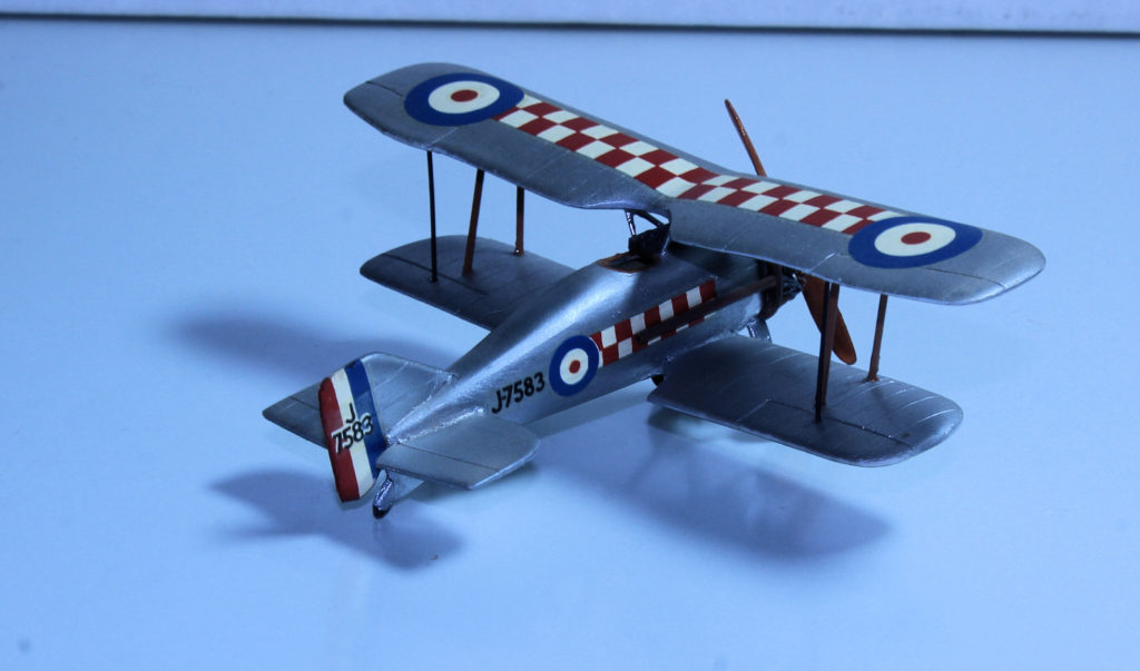 Gloster Grebe J7583 of 56 Sqn RAF 1/72 Scale Model By Merlin Models