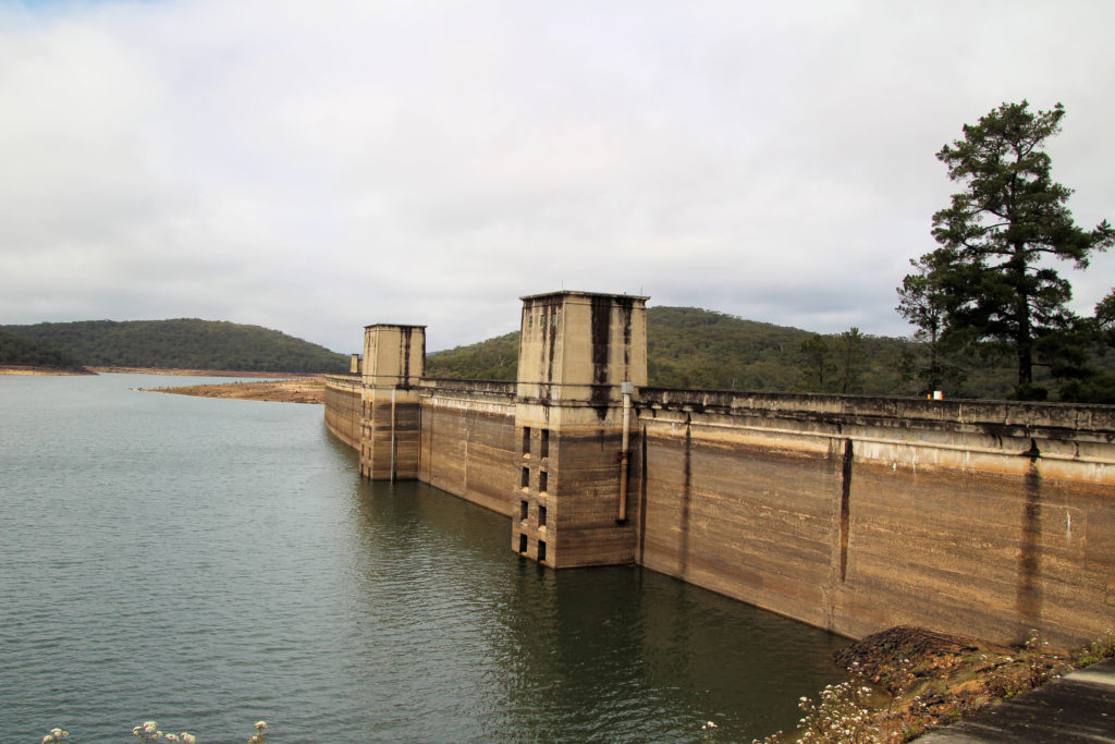 Upstream Wall of Cordeaux Dam