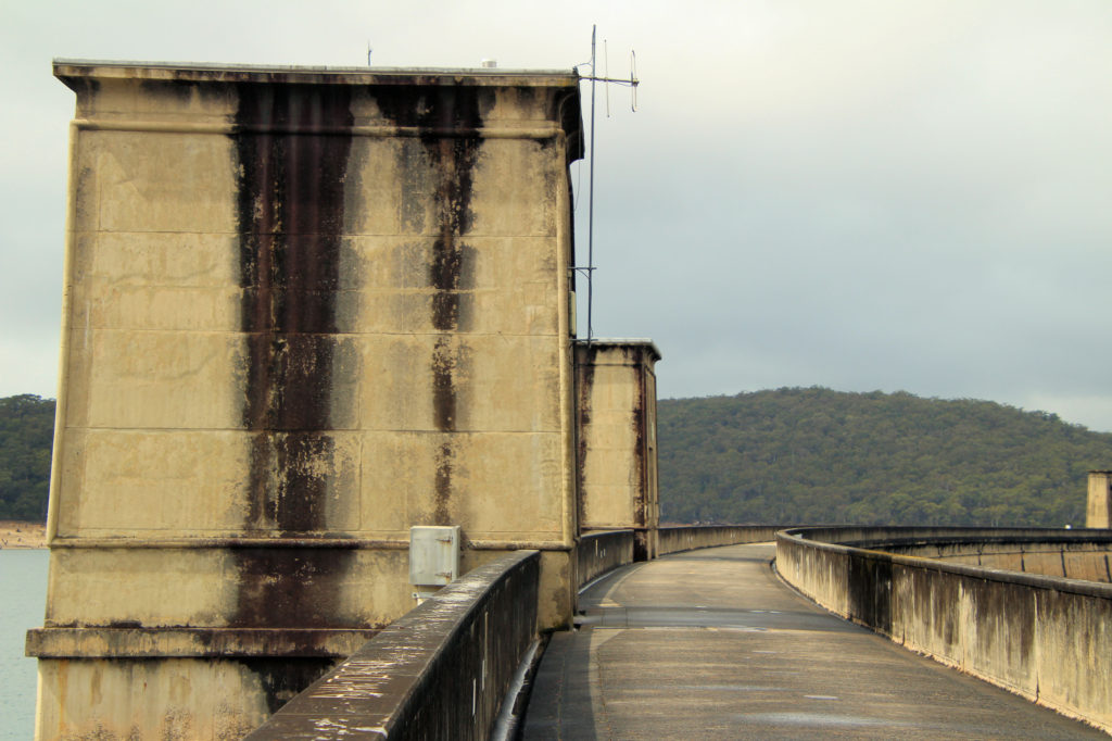 Roadway at the Top of the Dam Wall