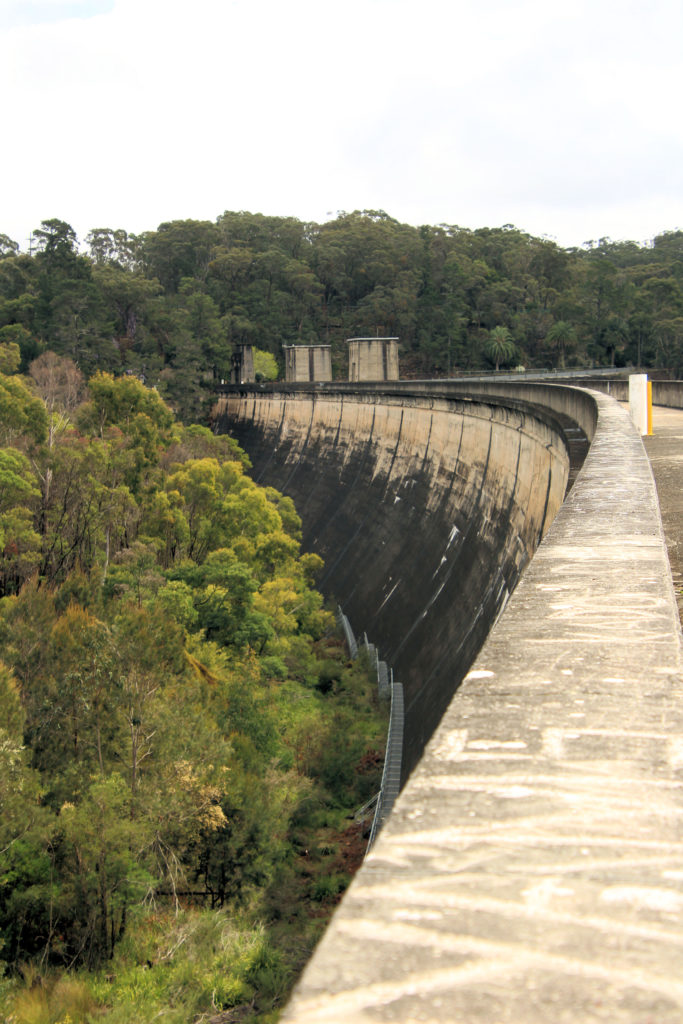 Downstream Wall of Cordeaux Dam