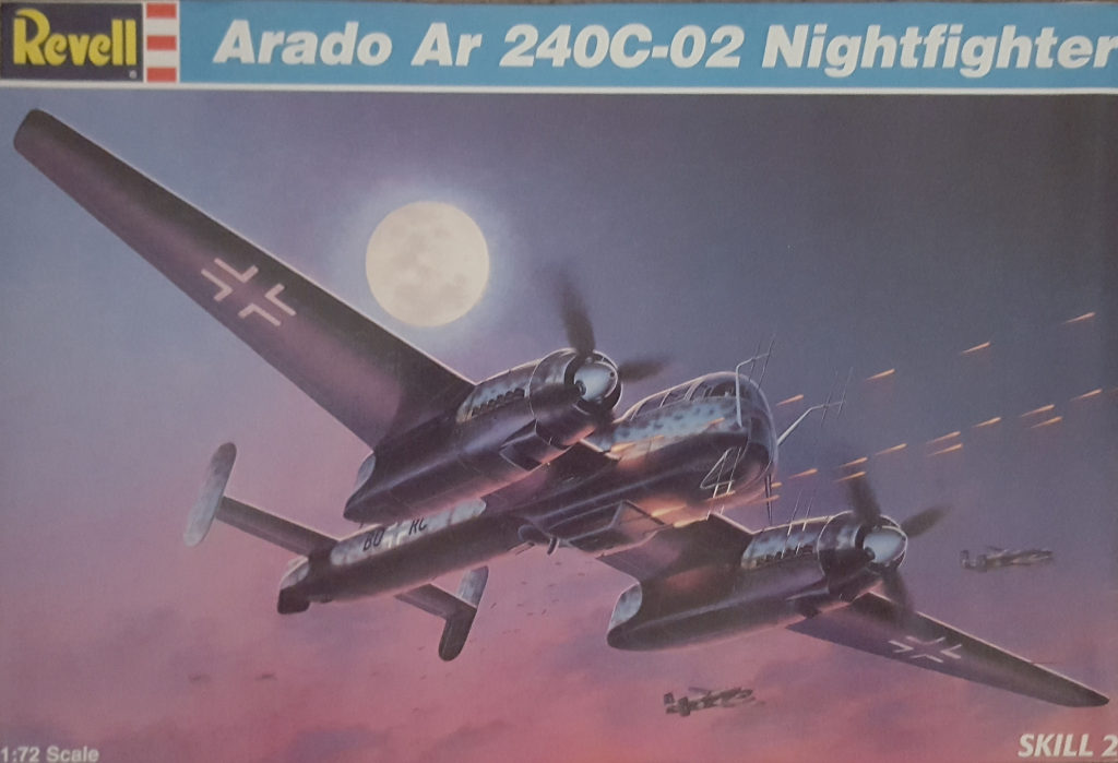 Arado Ar 240C-02 Nightfighter BO+RC 1943 1/72 Scale Model by Revell Box Art