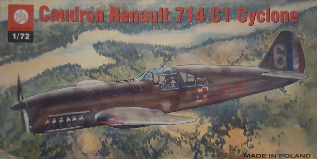 Caudron Renault 714 C1 Cyclone 1/72 Scale Model by ZTS Plastyk Box Art