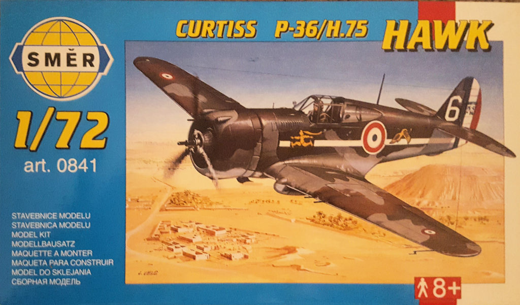 Curtiss P-36/H.75 Hawk Armée 1/72 Scale Model by Smer Box Art