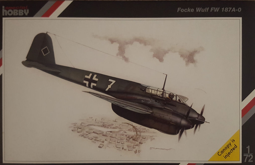 Focke-Wulf Fw 187 A-0 1/72 Scale Model by Special Hobby Box Art