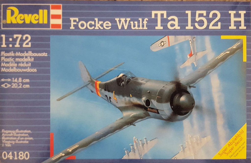 Focke Wulf Ta 152 H 1/72 Scale Model by Revell Box Art