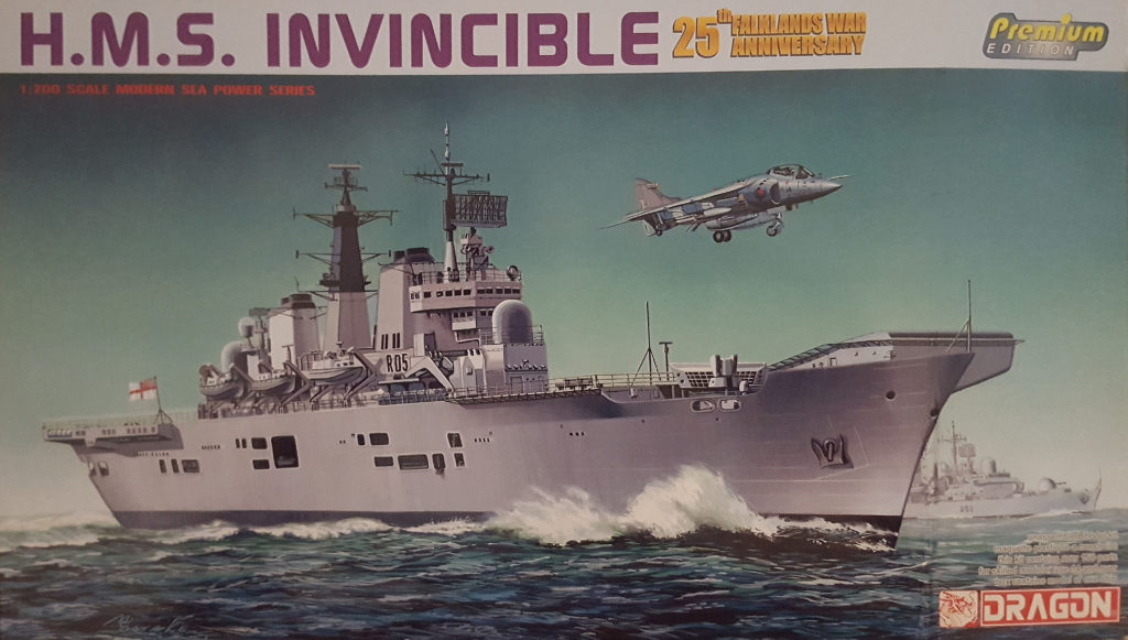 HMS Invincible 1/700 Scale Model by Dragon