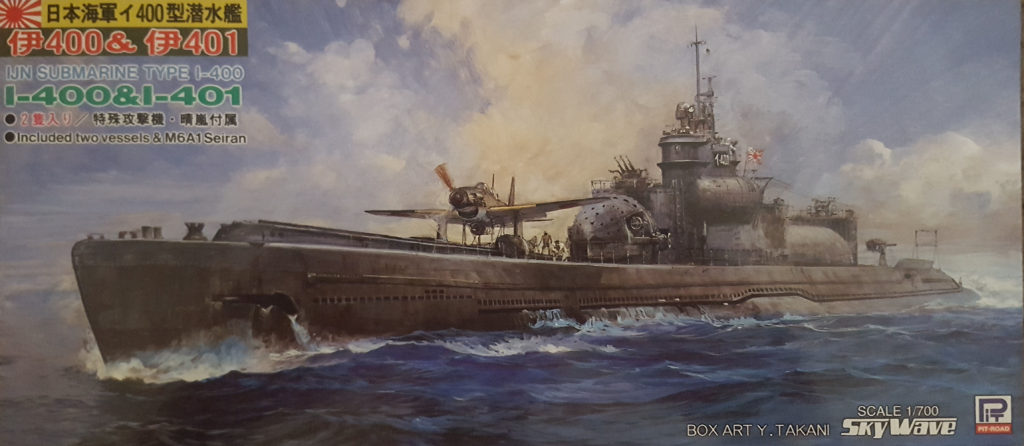 IJN Submarine Type I-400 1/700 Scale Model by Pit Road Box Art