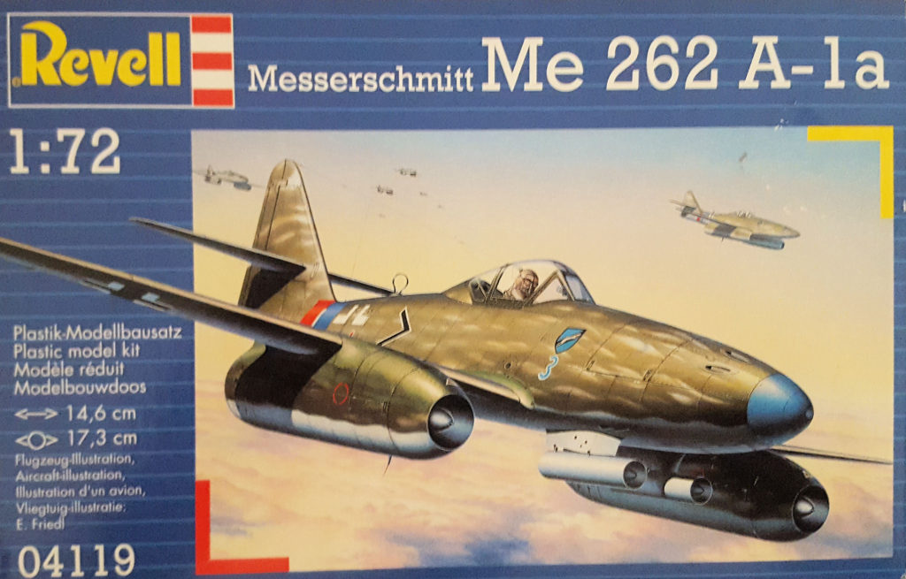 Messerschmitt Me 262 A-1a 1/72 Scale Model by Revell Box Art