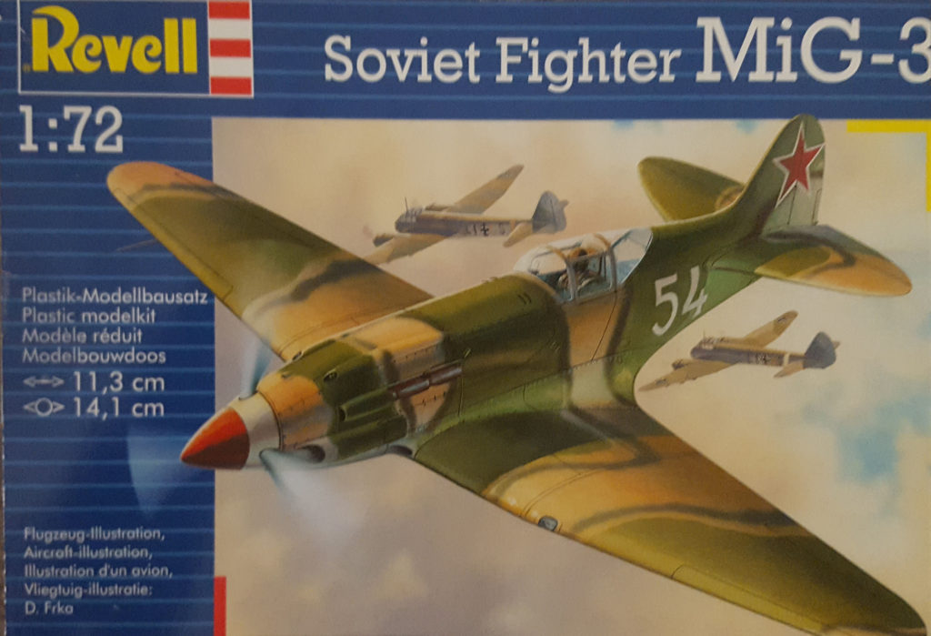 Mikoyan-Gurevich MiG-3 Revell 1/72 Scale Model Box Art